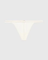 G-String Panty with Bamboo Ring Ivory
