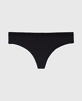 Tanga avec bande délicate smoking noir