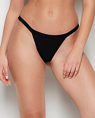 G-String Panty with Vanishing Trim Tuxedo Black
