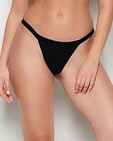 G-String Panty with Vanishing Trim Tuxedo Black