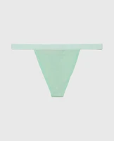 G-String Panty with Vanishing Trim Mist Green