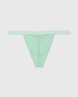 G-String Panty with Vanishing Trim Mist Green