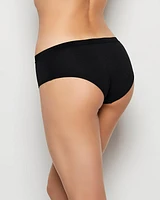 Hipster Panty with Vanishing Trim Tuxedo Black