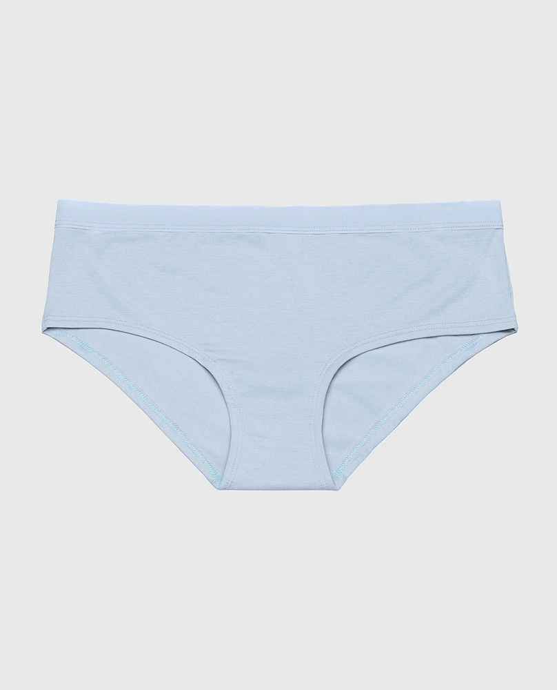 Hipster Panty with Vanishing Trim Subdued Blue