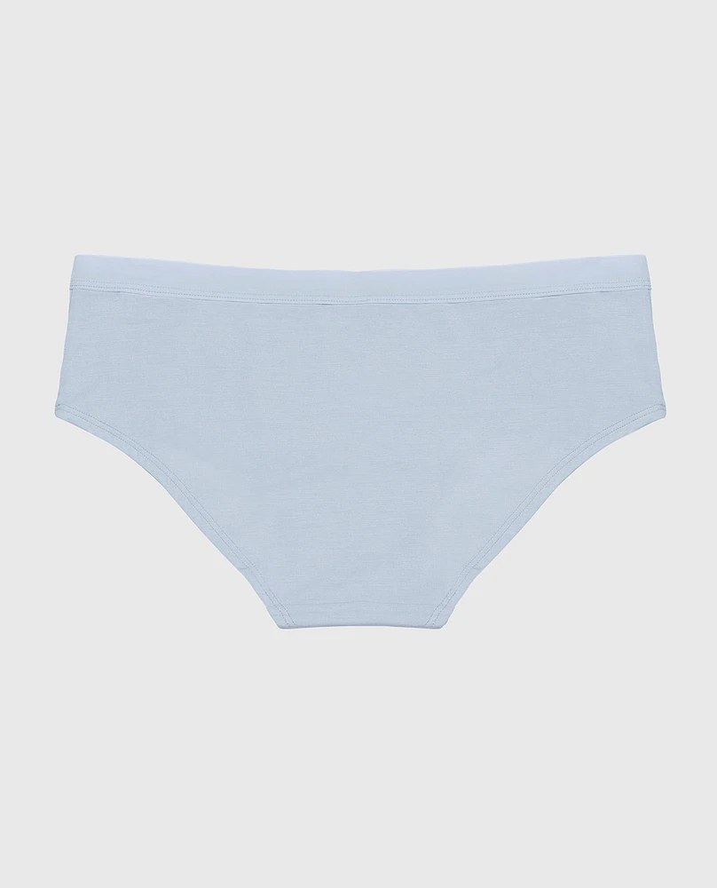 Hipster Panty with Vanishing Trim Subdued Blue