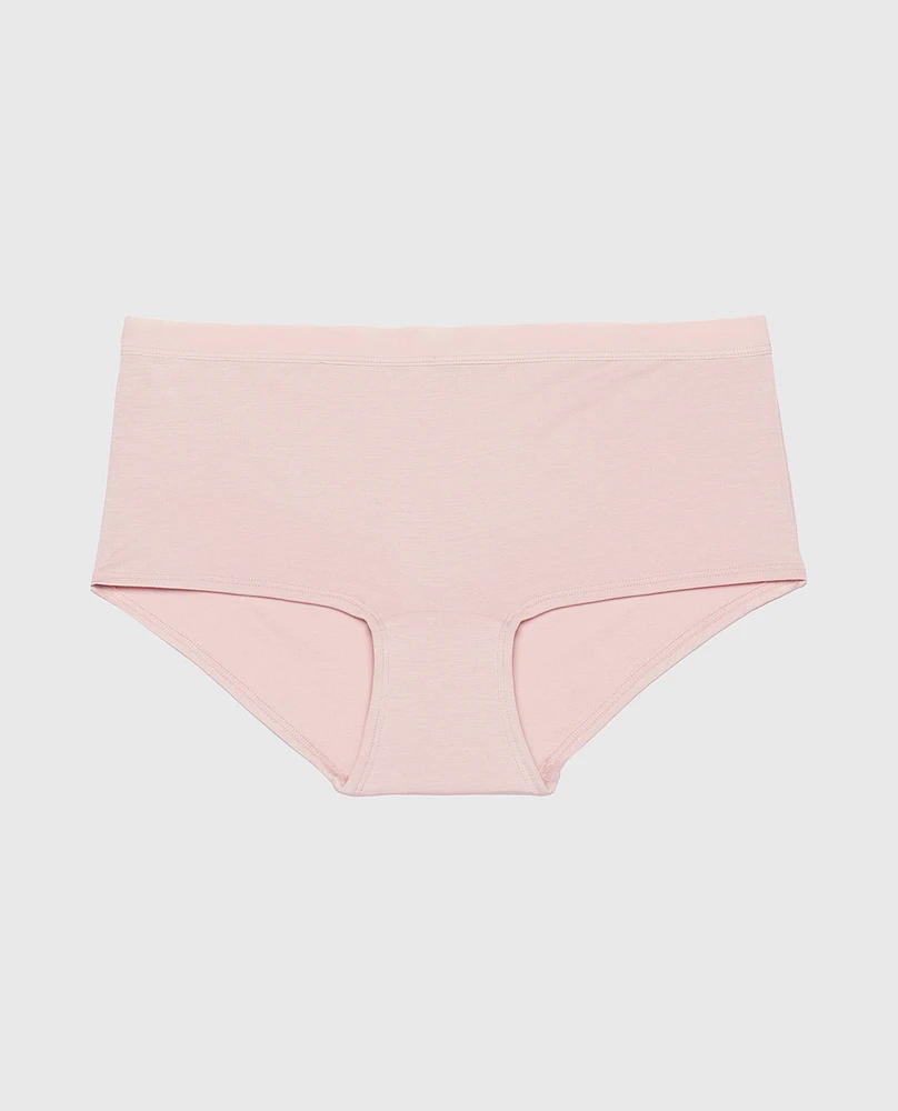 Boyshort Panty with Vanishing Trim Iced Lilac