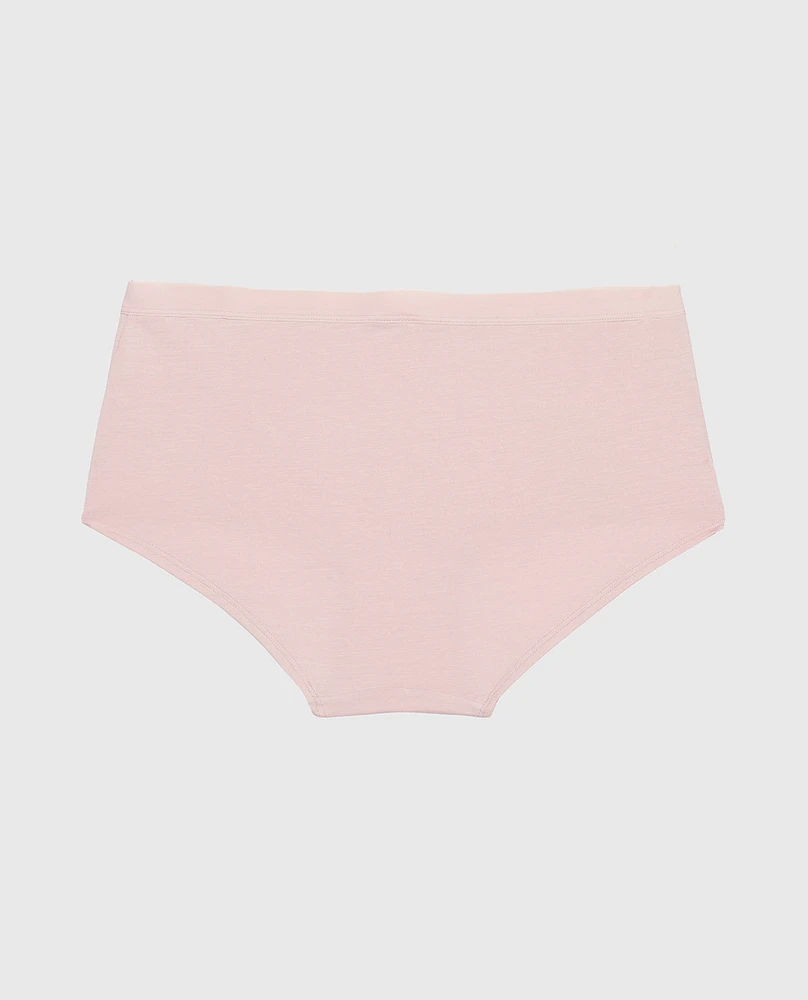 Boyshort Panty with Vanishing Trim Iced Lilac