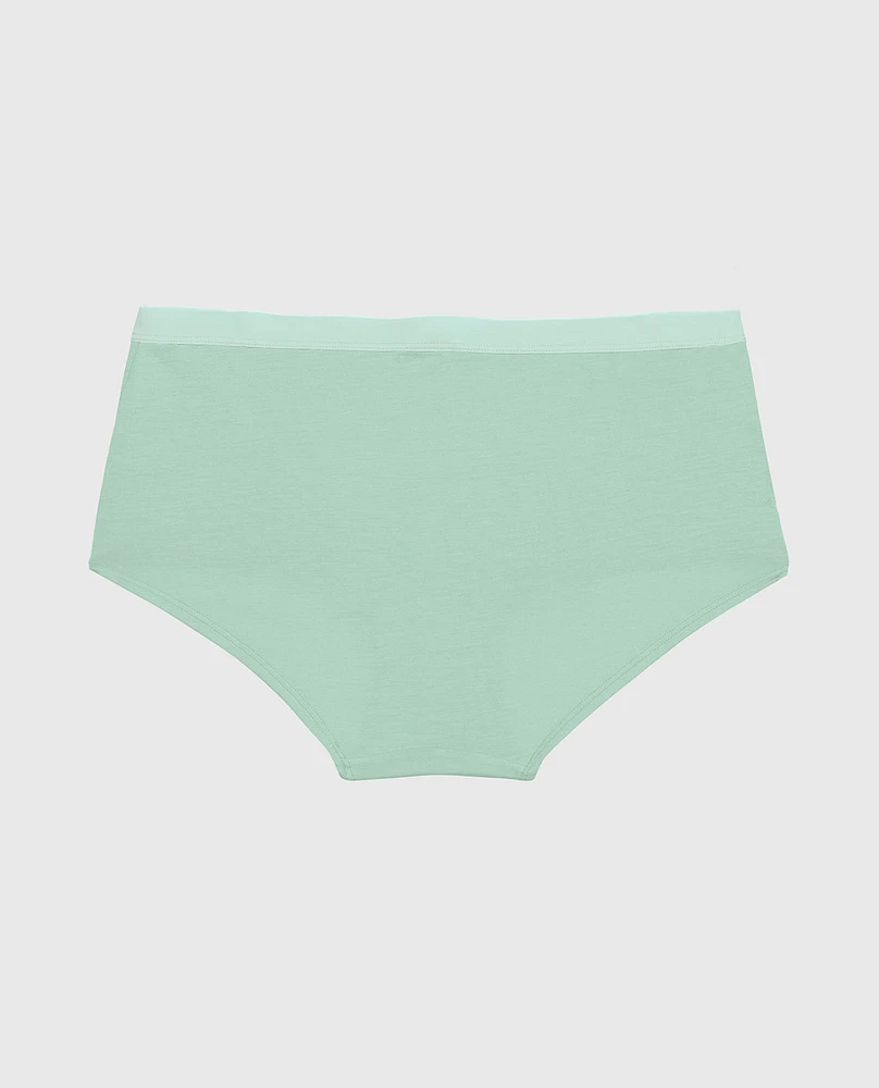 Boyshort Panty with Vanishing Trim Mist Green