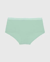 Boyshort Panty with Vanishing Trim Mist Green
