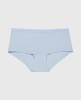 Boyshort Panty with Vanishing Trim Subdued Blue