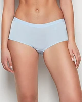 Boyshort Panty with Vanishing Trim Subdued Blue