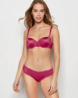 Lightly Lined Balconette Bra Electric Rouge