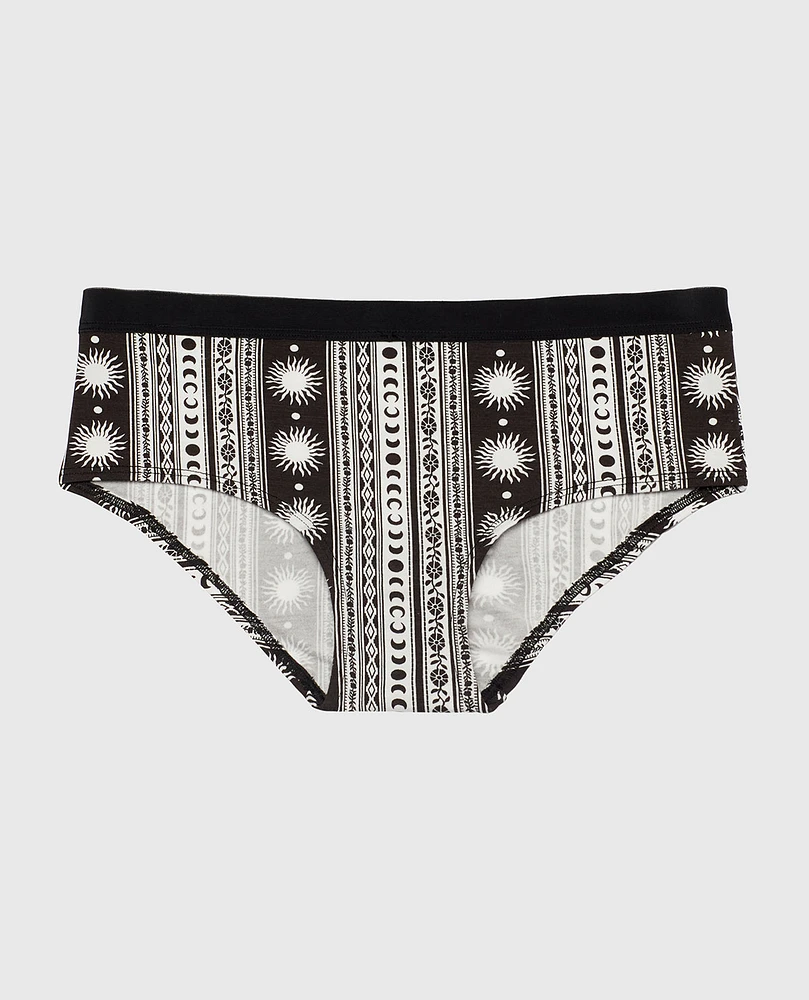 Hipster Panty with Vanishing Trim Boho Stripe