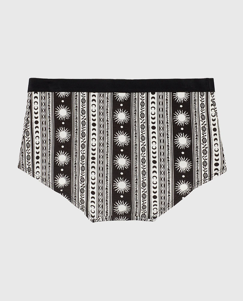 Culotte garçonne avec bande délicate rayure bohème