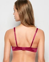 Soutien-gorge couvrant légèrement doublé rouge électrique