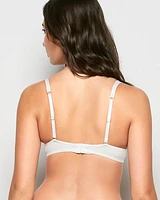 Lightly Lined Full Coverage Lace Bra Ivory