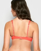 Soutien-gorge en dentelle couvrant légèrement doublé orange éclatant