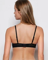 Lightly Lined Demi Bra Tuxedo Black