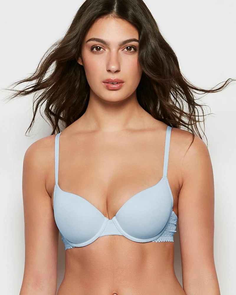 Lightly Lined Demi Bra Subdued Blue