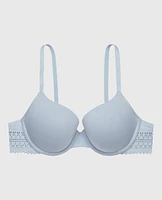Lightly Lined Demi Bra Subdued Blue