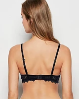 Up 2 Cup Lace Push Bra Tuxedo Black