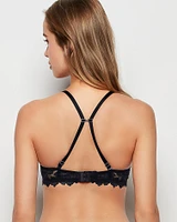 Up 2 Cup Lace Push Bra Tuxedo Black