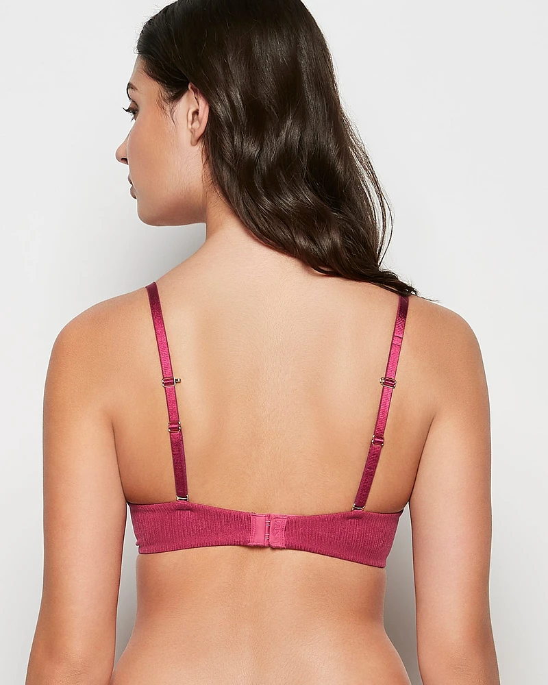 Push Up Plunge Bra Electric Rouge