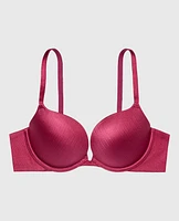 Push Up Plunge Bra Electric Rouge