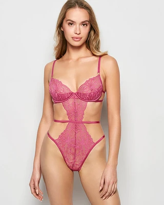 Barely There Unlined Bodysuit Electric Rouge