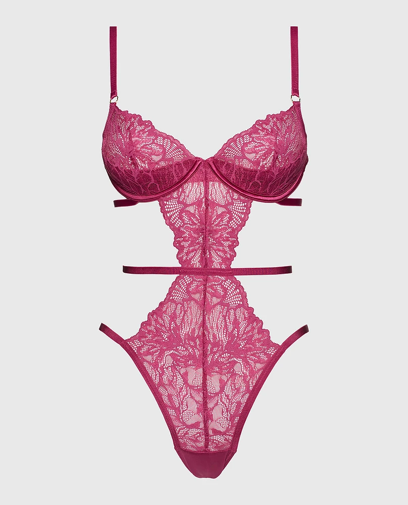 Barely There Unlined Bodysuit Electric Rouge