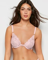 Unlined Lace Bra Iced Lilac