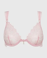 Unlined Lace Bra Iced Lilac
