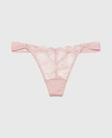 Minislip à jambe échancrée lilas discret
