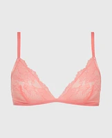 Lace Bralette Peach Fizz