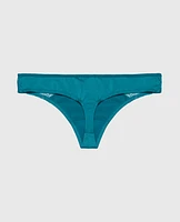 Thong Panty with Lace Micro Trim Exotic Nights