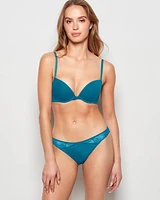 Thong Panty with Lace Micro Trim Exotic Nights