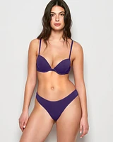 Cotton Thong Panty Petunia Purple