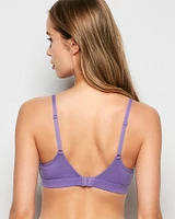 Cotton Scoop Bralette Paisley Purple