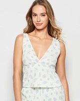 Textured Pajama Tank She Sells Sea Shells