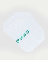 Pack of 2 Cotton Ankle Socks White