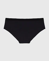 Hipster Panty with Vanishing Trim Tuxedo Black