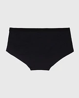 Boyshort Panty with Vanishing Trim Tuxedo Black