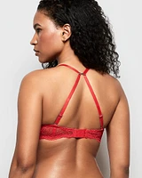 Allover Lace Push Up Bra Cosmo Red