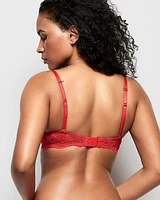 Allover Lace Push Up Bra Cosmo Red