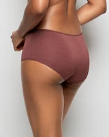Boyshort Panty with Bow in Dusty Cedar