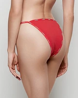 Culotte Cheeky avec bordure à logo rouge cosmo