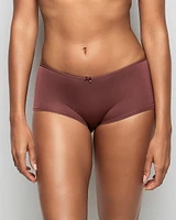 Boyshort Panty with Bow in Dusty Cedar