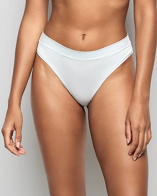 High Leg Thong Panty in Vista Blue