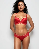 Lace Cheeky Panty Cosmo Red
