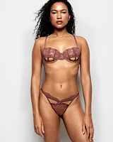 G-String Panty with Cut-Outs Dusty Cedar